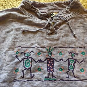 4FUN brand women’s purple pullover. Unique design.